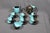Mid 20th Century Vallauris – Black and Turquoise Blue Faience Coffee Set - 15 pcs For Sale - Image 6 of 18