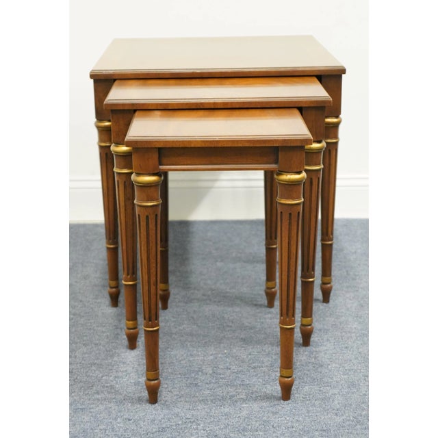 HERITAGE FURNITURE Italian Neoclassical Tuscan Style Accent Nesting End Tables 18-572-69 Large Table: 22" High 22" Wide...