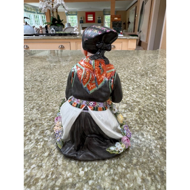 Royal Copenhagan Pair of Early 1900s Royal Copenhagen Carl Martin-Henson Figurines of a Boy and Girl For Sale - Image 4 of 11