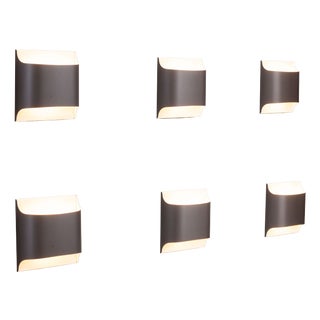 Model 2030/31 Wall Lamps by Rolf Krüger & Dieter Witte for Staff Leuchten, 1960s, Set of 6 For Sale