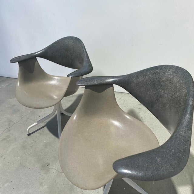 1950s George Nelson for Herman Miller Swag Leg Daf Chairs - a Pair For Sale In Miami - Image 6 of 11
