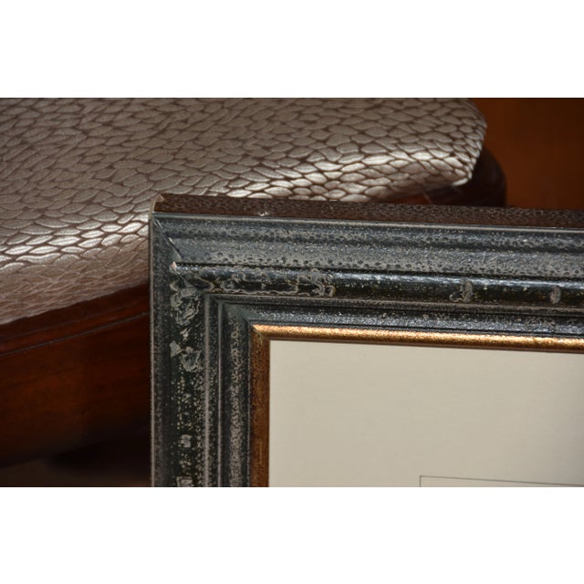 Ecru Vintage Mid-Century Soicher Marin for Williams-Sonoma Inc Fine Art Framed Print For Sale - Image 8 of 9