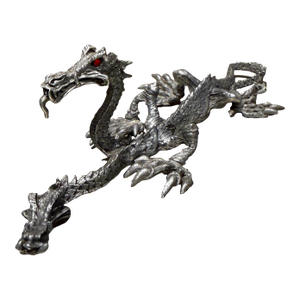 Vintage 1986 Ral Partha Pewter 2-Headed Guardian Dragon Miniature