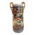 Early 20th Century Japanese Royal Nishiki Nippon Hand-Painted Porcelain Poppy Cylinder Vase - 13.5" H For Sale