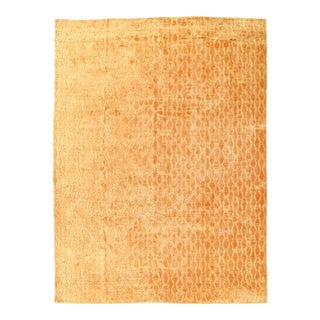 Pasargad DC Gold Indian Modern Bamboo Silk Rug For Sale