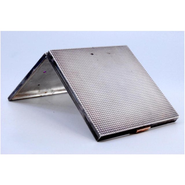 Silver Toiletry Box with Gold Details For Sale - Image 3 of 10