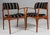 Erik Buch armchair frame of oak. Original upholstered with striped wool fabric. Model 50 made by Odense Maskinsnedkeri,...