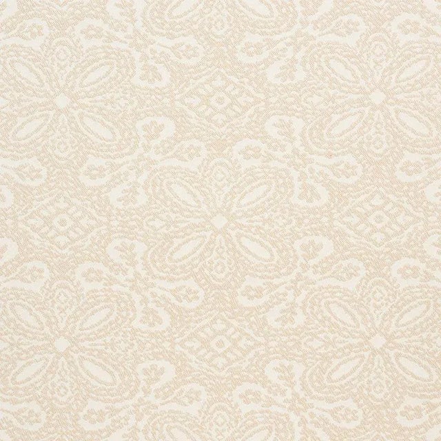 Sample - Schumacher Hardwick Fabric in Natural For Sale
