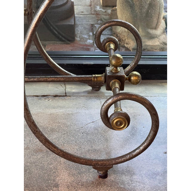 19th Century French Pastry Table With Pierced Foliate Apron and Scrolled Base For Sale - Image 6 of 9