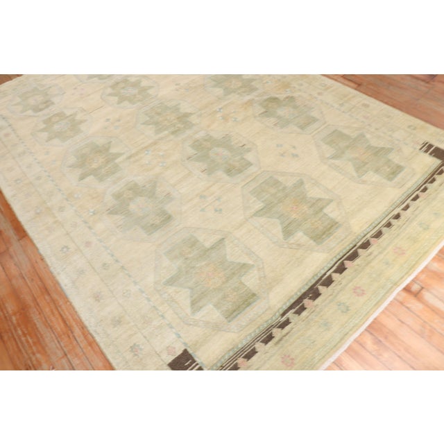 Vintage Zabihi Collection Turkish Anatolian Rug - 6'5" x 9'8" For Sale - Image 4 of 9