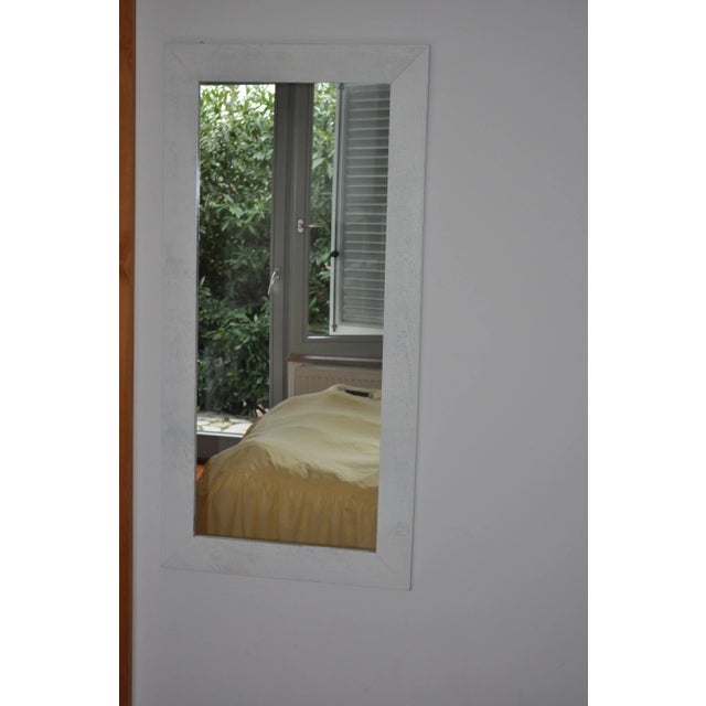 White Painted Mirror, 1980s For Sale - Image 9 of 10