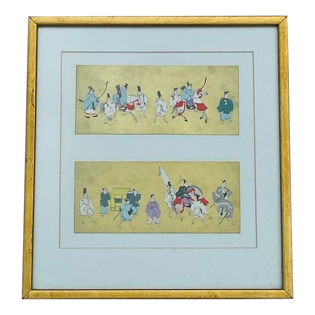 Benji Asasda Print “Nobleman Traveling” Japan 1930 For Sale