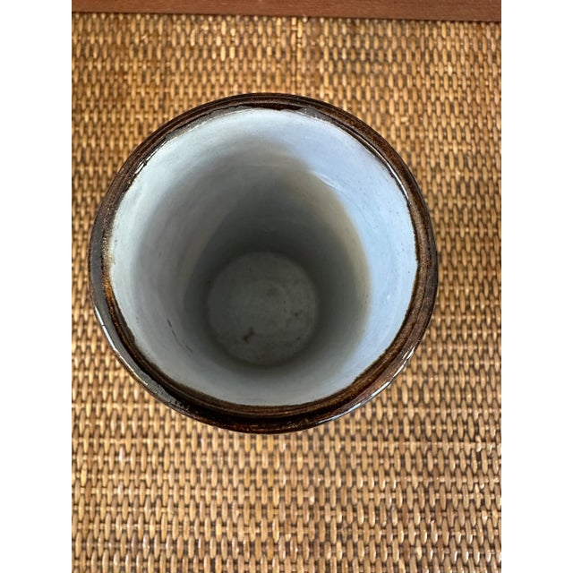 Vintage French Alain Maunier Vallauris Signed Mid-Century Ceramic Vase For Sale In Los Angeles - Image 6 of 13