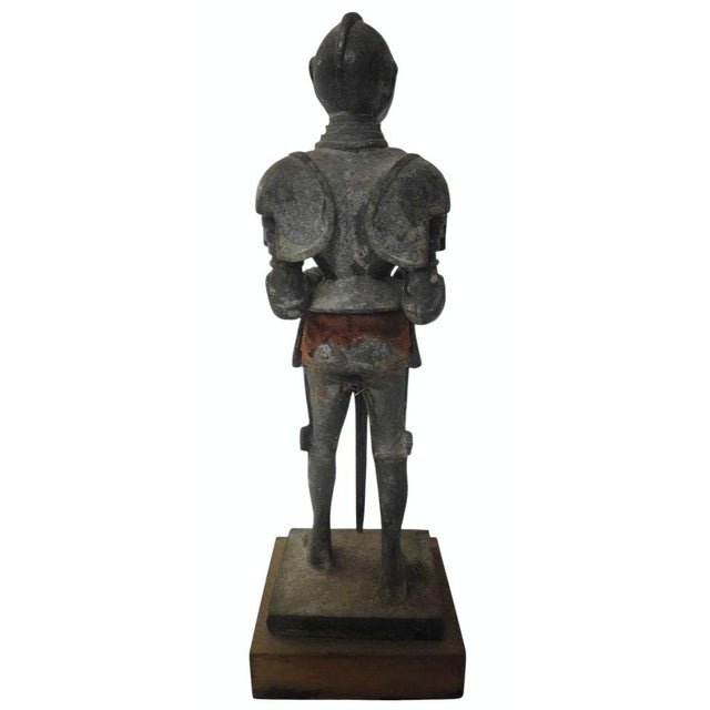 Antique Medival Knight Warrior Statue, in Good conditions. Designed before 1890