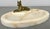 Antique French Marble and Brass Dog Display Tray For Sale - Image 3 of 14