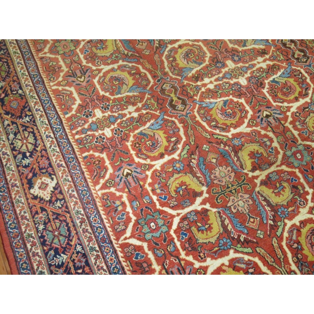 Zabihi Collection Antique Persian Mahal Sultanabad Rug - 10'4" x 13'8" For Sale - Image 12 of 12