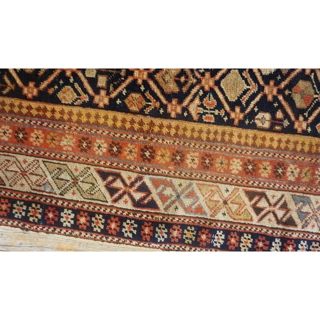 Late 19th Century 1890s Brown Geometric Antique Caucasian Shirvan Islamic Prayer Rug 3' X 5' Knotted Wool Carpet For Sale - Image 5 of 9