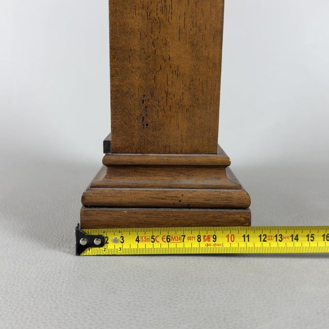 Vintage Wooden Fireplace Table Clock with Quartz Movement, 1960s For Sale - Image 11 of 13