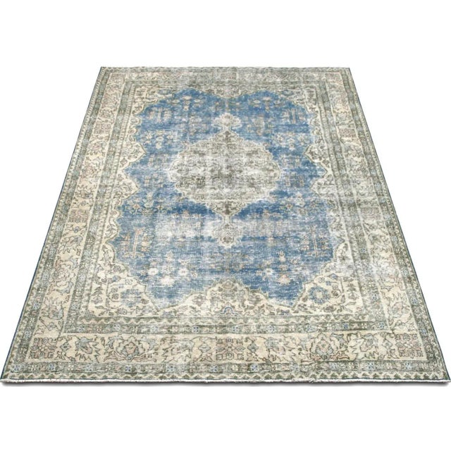 1960s 1960s Turkish Oushak Rug For Sale - Image 5 of 7