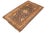 Art Nouveau Boho Chic Super Kazak Blue/Gold Wool Rug - 3'11'' X 6'3'' For Sale - Image 3 of 10