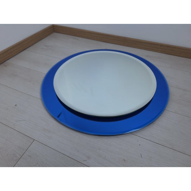Glass Mirror from Cristal Art, 1950s For Sale - Image 7 of 8