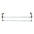 1930s Art Deco 18.125 In. European Double Glass Towel Bar For Sale