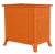 Coastal Aruba Four-Drawer Chest - Orange For Sale - Image 3 of 6