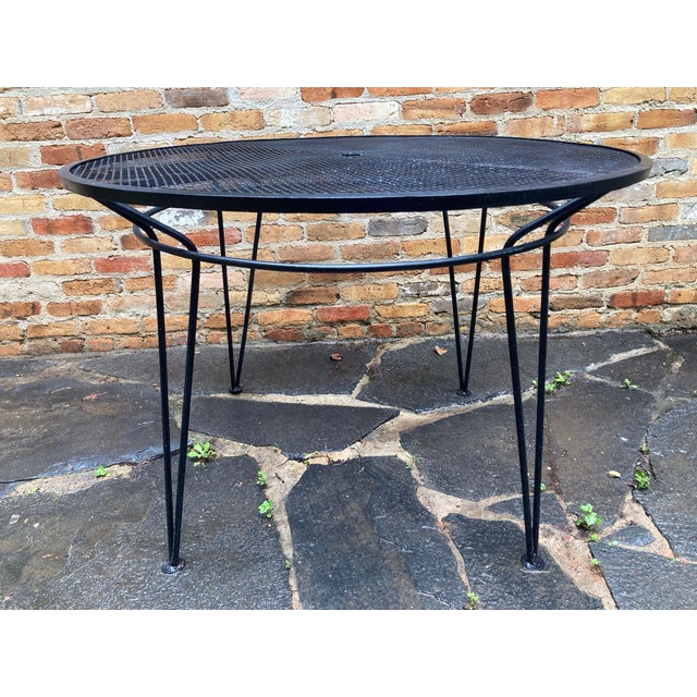 Black Tempestini Patio Table, Attributed For Sale - Image 8 of 8