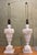 Neoclassical Mid 20th Century Italian Carved Alabaster Neoclassical Table Lamps - a Pair For Sale - Image 3 of 8