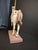 White Vintage 1983 Austin Sculpture Carousel Horse Durastone Statue Brass Pole Ring Base 15" For Sale - Image 8 of 14