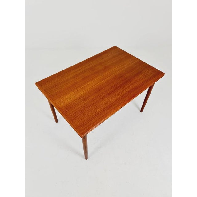 Danish Dining Table Rectangular Teak Table with Two Extension Leaves by N&R Möbler, Denmark, 1960s For Sale - Image 3 of 18