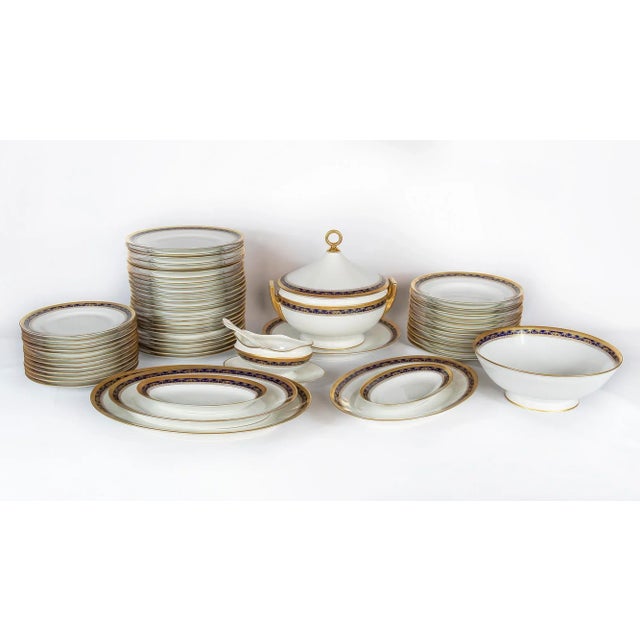 Empire Style Porcelain Dinner Set for 12 by Richard Ginori, Set of 57 For Sale - Image 9 of 9