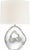 Modern AERIN by Visual Comfort Signature Adria 25" Cordless Table Lamp in Crystal with Linen Shade For Sale - Image 3 of 3