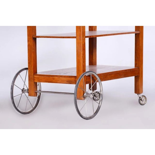 1920s Art Deco Walnut Trolley, France, 1920s For Sale - Image 5 of 13