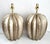 Late 20th Century Large Silver Painted Plaster Cactus Table Lamps - A Pair For Sale In Miami - Image 6 of 11