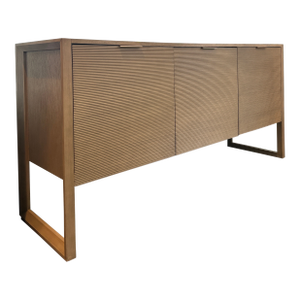 3-Door Sideboard With Fluted Detailing