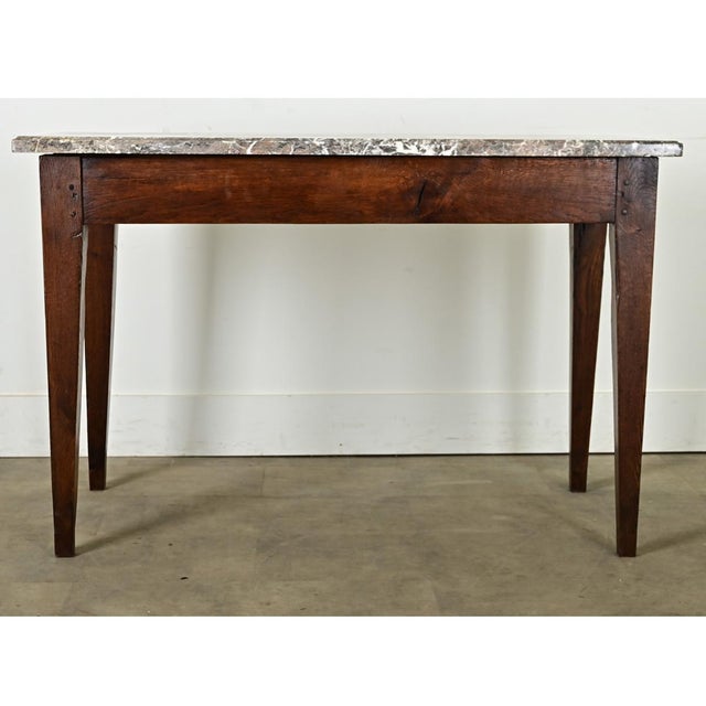 Mid 19th Century French 19th Century Oak Patisserie Console Table For Sale - Image 5 of 12