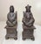 Up for sale is a pair of antique 19th-century Chinese Emperor and Empress cast iron fireplace andirons. These rare...