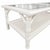 White Vintage Faux Bamboo Glass Top Coffee Table in Super White Satin For Sale - Image 8 of 12