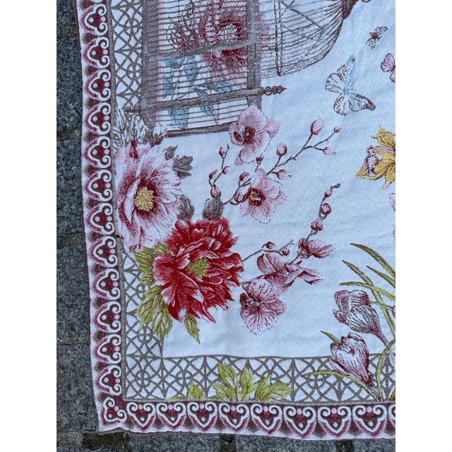 Textile Vintage Aubusson Tapestry or Cover, 1980s For Sale - Image 7 of 18