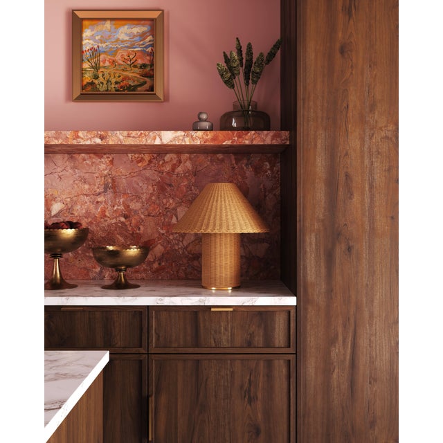 Textile Mitzi Jeanette 20 in. 1 Light Table Lamp in Aged Brass Finish For Sale - Image 7 of 8