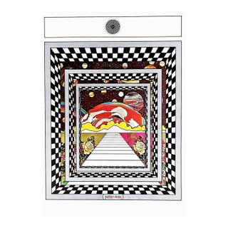Peter Max Pop Art Poster 14 Cosmic Window 1970 For Sale