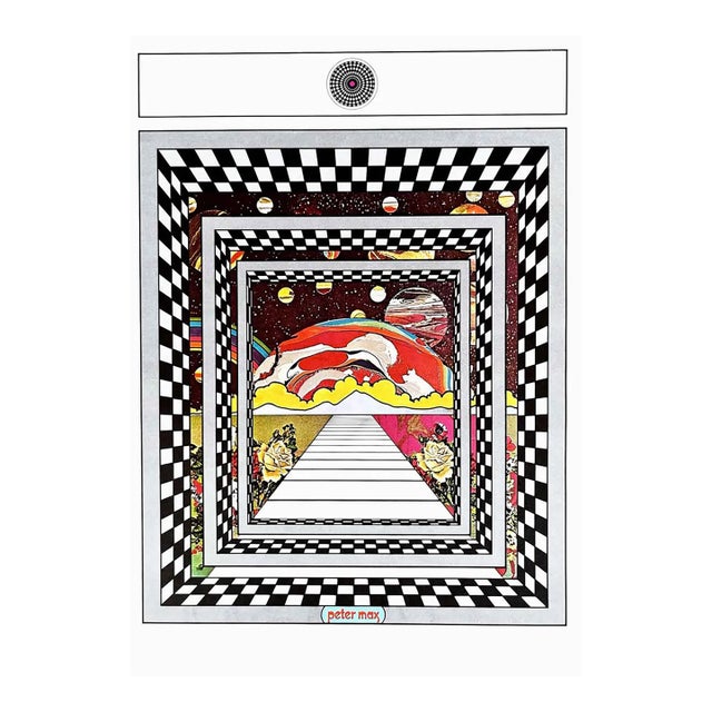 Peter Max Pop Art Poster 14 Cosmic Window 1970 For Sale