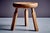 Oak Stool with Three Carved Legs, France, 1960s For Sale - Image 4 of 10