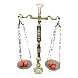 Monumental French Brass & Copper Scale, 19th Century