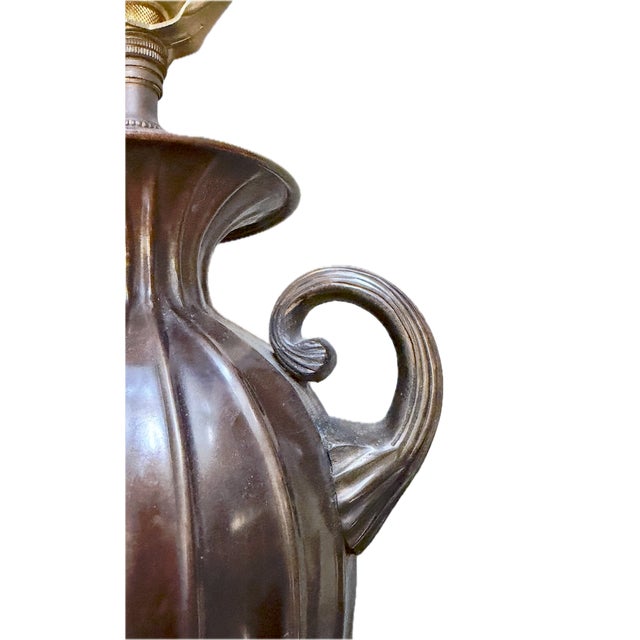 Vintage Bronze Urn Lamp For Sale In Atlanta - Image 6 of 6