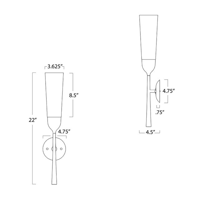 Metal Mousseaux Sconce For Sale - Image 7 of 8