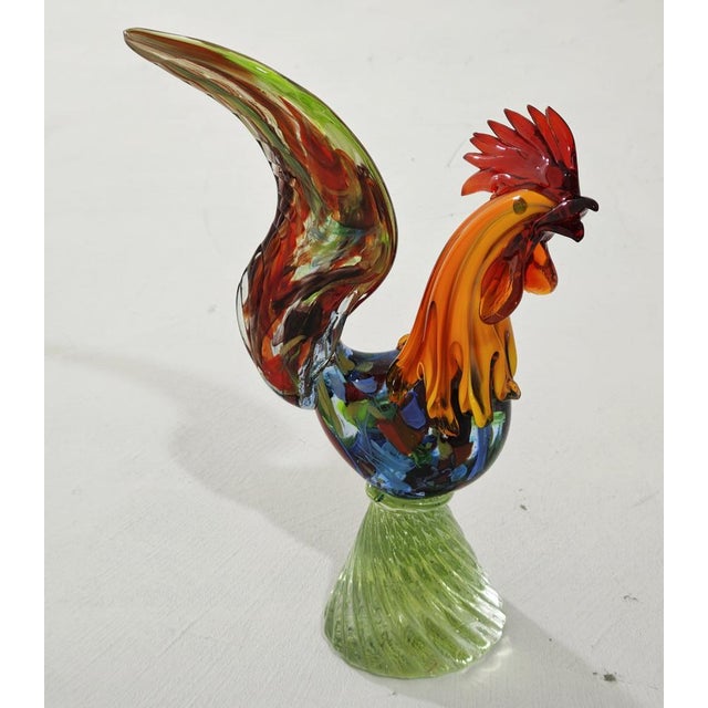 Mid-Century Modern Murano Glass Sculpture Rooster, Italy, 1960s For Sale - Image 16 of 18