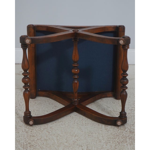 Pair Regency Style X Design Mahogany Benches For Sale - Image 13 of 13