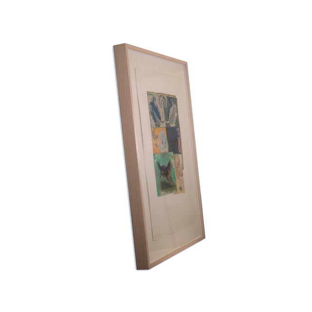 2010s Randa Newland Untitled (Collie) Contemporary Mixed Media & Collage Framed 2002 For Sale - Image 5 of 12